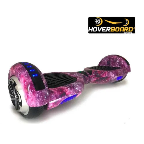 Hoverboard 6.5 Roxo Galáxia Hoverboard Oficial Bluetooth Led Lateral E Frontal