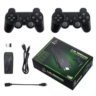 Video Game Stick 4k 10mil Jogos Retro Antigo 2 Controles Sem Fio Console Original Portatil 4K HDMI