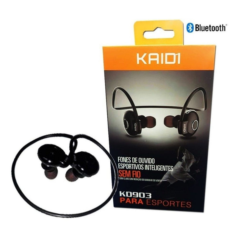 Fone Ouvido Intra Aur Bluetooth Wireless Sport Kd 903 Kaidi