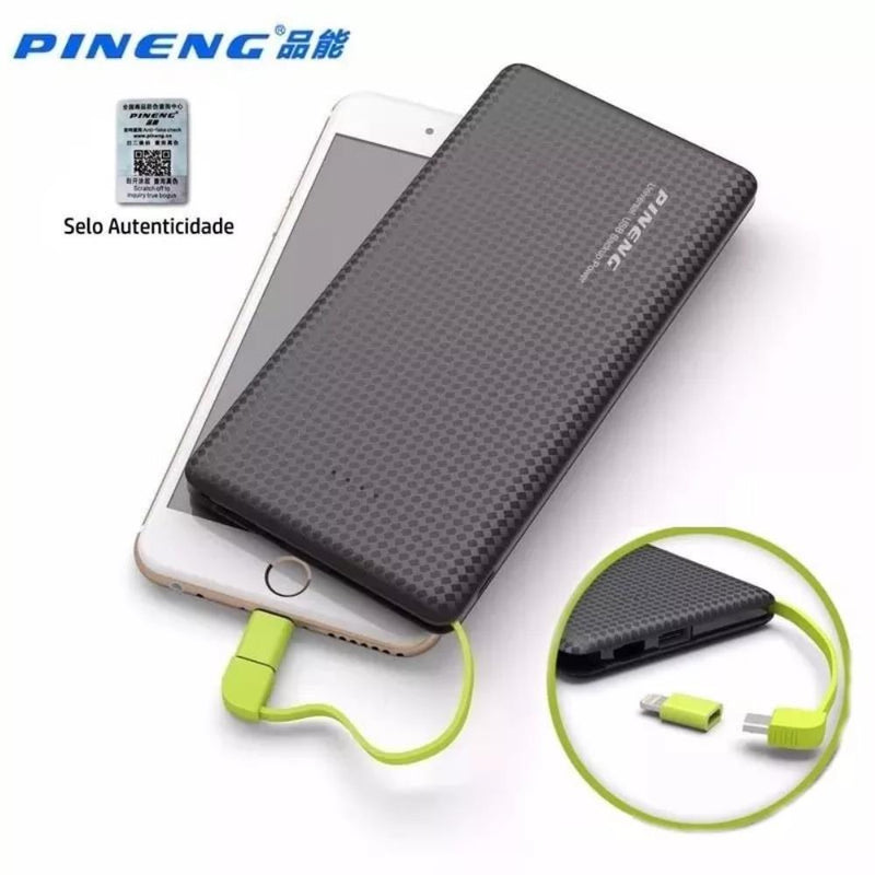 Bateria Externa Power Bank 10000mah Pineng Universal Pn - 951 - eletrogiga