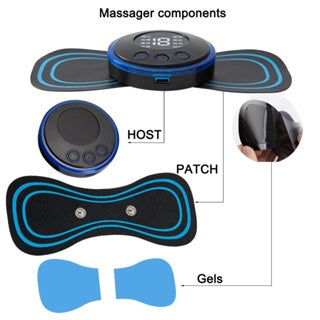 Mini Massageador Elétrico Portátil Cervical EMS