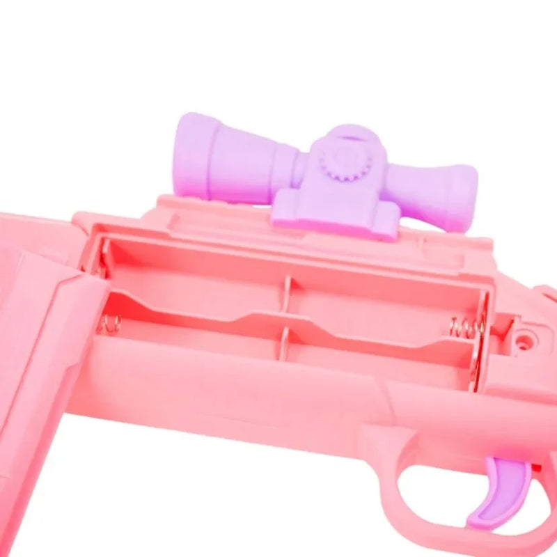 Lançador De Bolhas Grande COM PILHA Arminha Infantil Bolinha De Sabão Bubble Gun