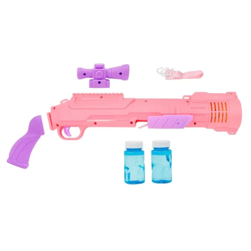 Lançador De Bolhas Grande COM PILHA Arminha Infantil Bolinha De Sabão Bubble Gun