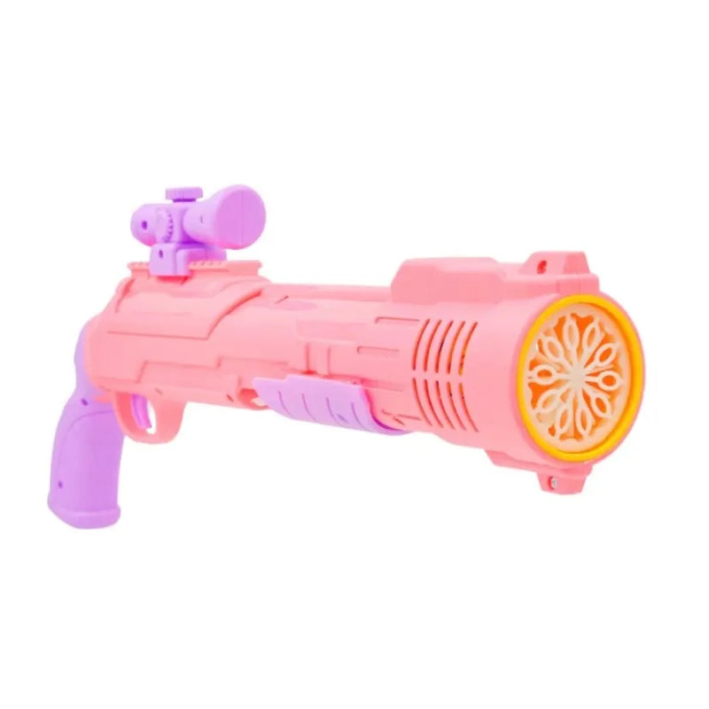 Lançador De Bolhas Grande COM PILHA Arminha Infantil Bolinha De Sabão Bubble Gun