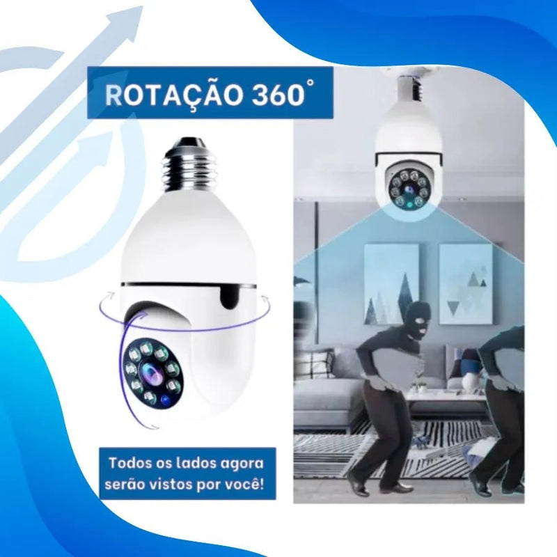 Camera Ip Giratória 1080p Externa Prova Zoom Dágua Noturna - eletrogiga