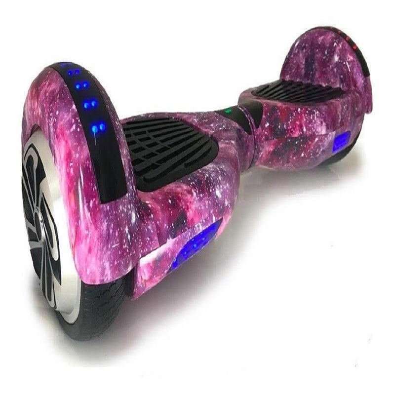 Hoverboard 6.5 Roxo Galáxia Hoverboard Oficial Bluetooth Led Lateral E Frontal